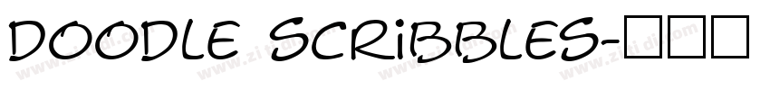 doodle scribbles字体转换